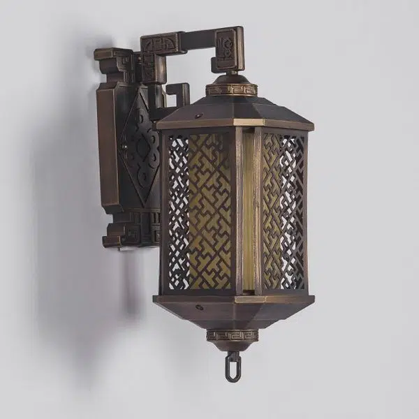 Classical Hollow Pattern Outdoor Waterproof Wall Lamp for Villa Courtyard Corridor - Image 7