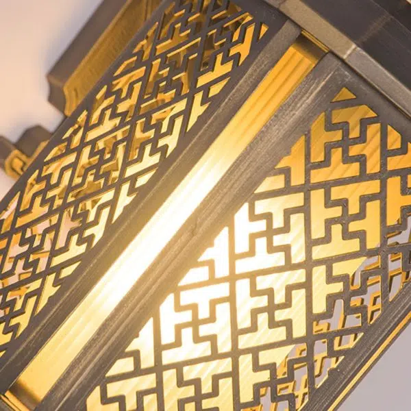 Classical Hollow Pattern Outdoor Waterproof Wall Lamp for Villa Courtyard Corridor - Image 9