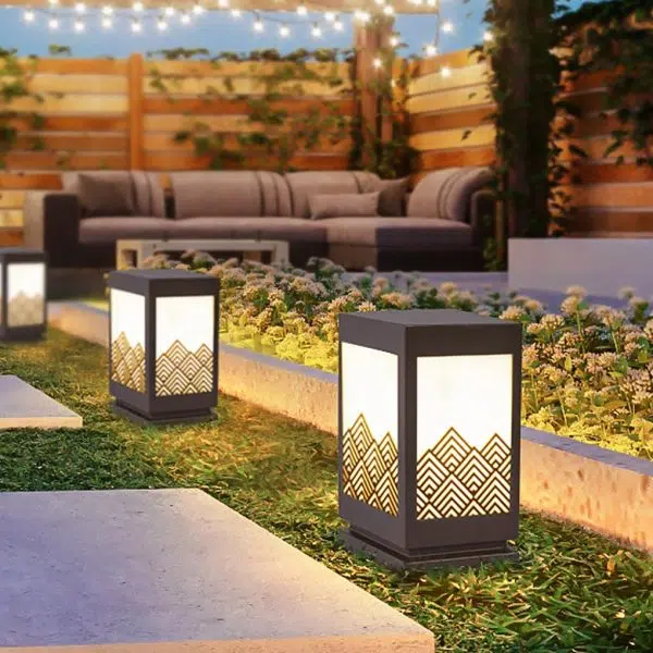 Classical Hollowed Pattern Landscape Decorative Lighting Waterproof Lawn Lamp for Outdoor - Image 2