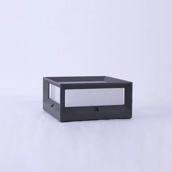 Square Waterproof Black Modern Solar Lights Outdoor Fence Post Lights - Image 9