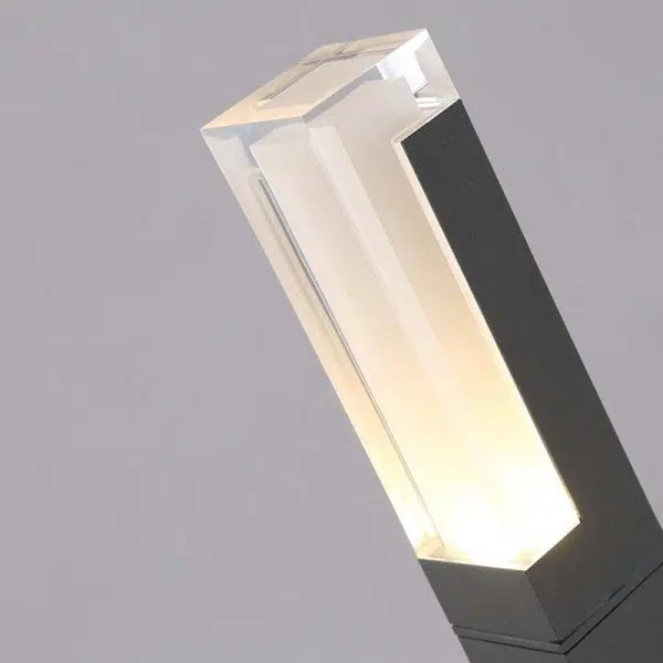 Sleek Cuboid Black Aluminum LED Pathway Lights Waterproof and Minimalist Design - Image 9