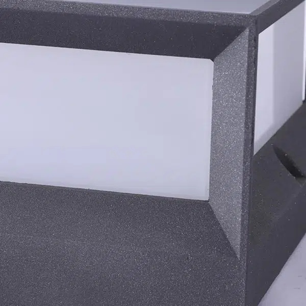 Square Waterproof Black Modern Solar Lights Outdoor Fence Post Lights - Image 12