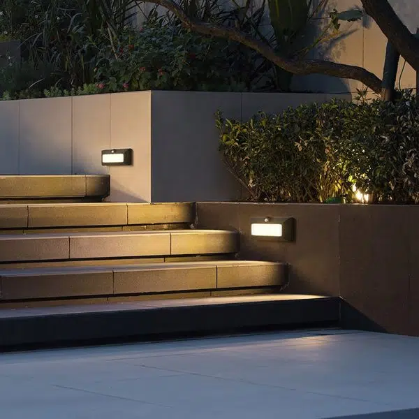 Embedded Motion Sensor Design LED Step Light for Courtyard Terrace Garden - Image 4