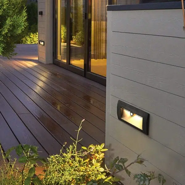 Embedded Motion Sensor Design LED Step Light for Courtyard Terrace Garden - Image 2