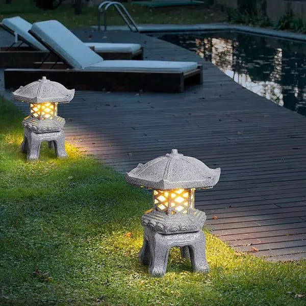 Imitation Stone Tower Outdoor Waterproof Post Lights Landscape Lighting for Park Lawn - Image 5