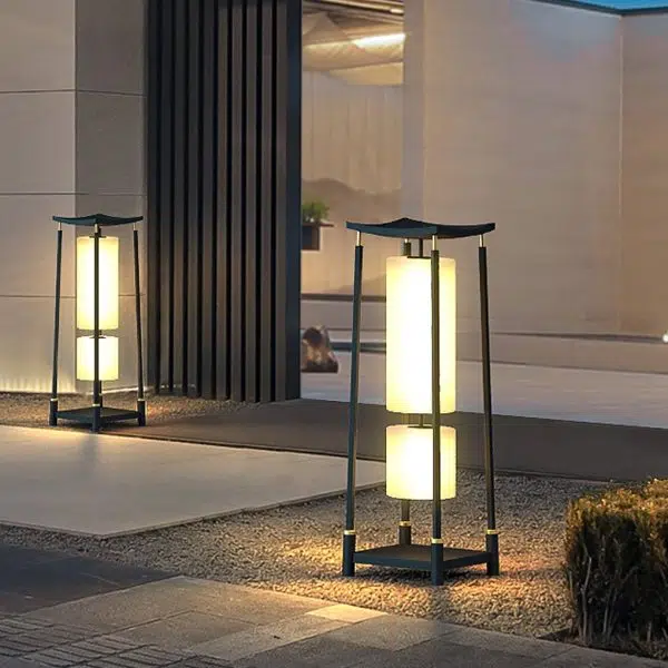 Unique Solar-Powered LED Outdoor Lights Asian-Inspired Design - Image 6