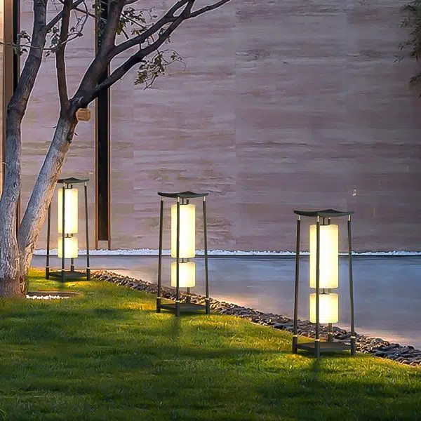 Unique Solar-Powered LED Outdoor Lights Asian-Inspired Design - Image 5