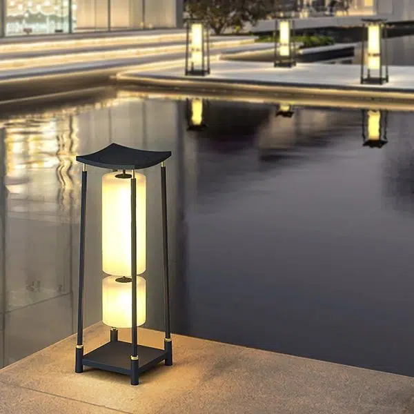 Unique Solar-Powered LED Outdoor Lights Asian-Inspired Design - Image 4