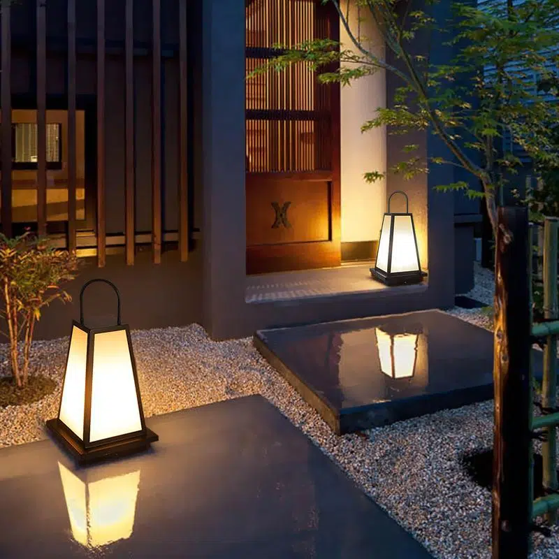 item-1-6eb8f911-b8a4-40a1-8c90-5cdc395be60e-200483.jpg Waterproof LED Black Retro Outdoor Light Lanterns Garden Lights - Image 1