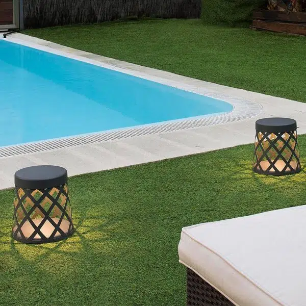 Stool Waterproof LED Aluminum Black Modern Outdoor Light Lanterns Lawn Lamp - Image 2