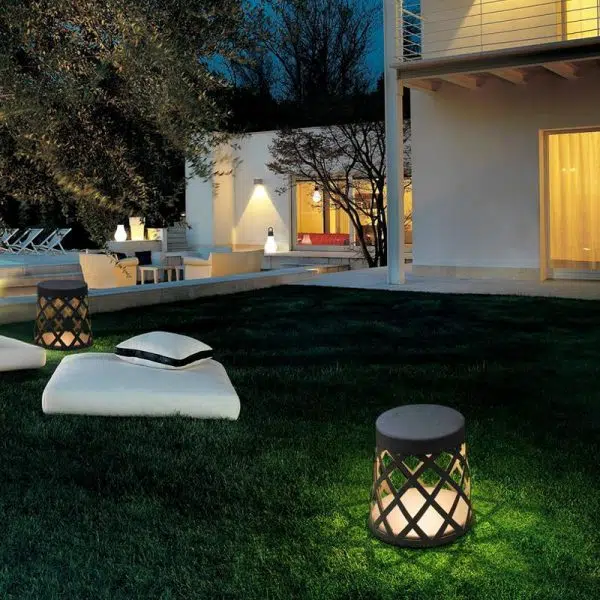 Stool Waterproof LED Aluminum Black Modern Outdoor Light Lanterns Lawn Lamp - Image 3