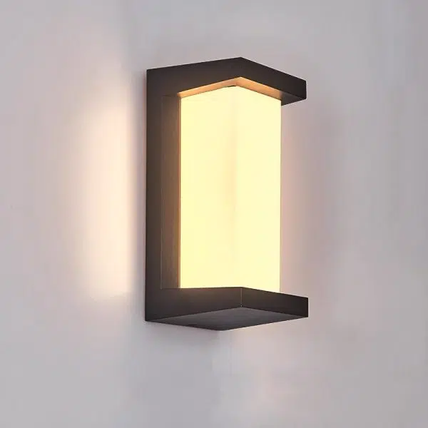 Creative Geometric Waterproof Black Modern Outdoor Wall Lights Wall Lamp - Image 5