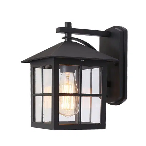 Minimalist Square Glass Lampshade Waterproof Modern Outdoor Lanterns - Image 9