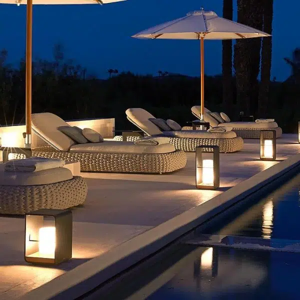 Rectangular Frame Waterproof Black Modern Solar Lights Outdoor Lanterns - Image 8