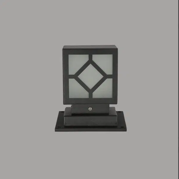 Square Stainless Steel LED Waterproof Black Modern Outdoor Light Post Lamp - Image 10