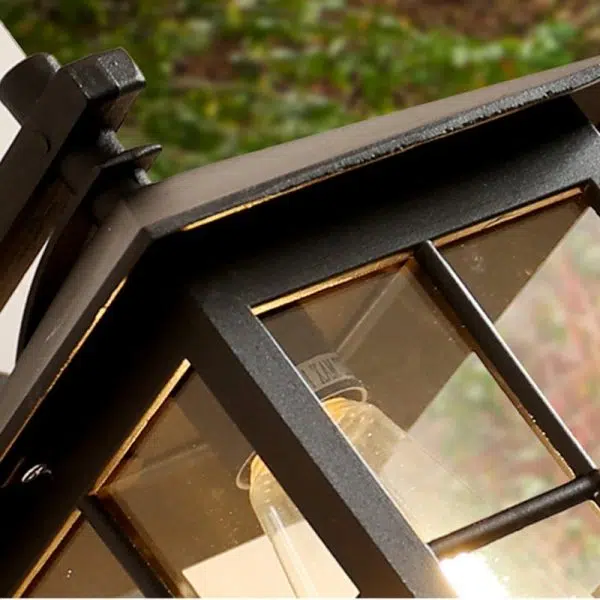 Minimalist Square Glass Lampshade Waterproof Modern Outdoor Lanterns - Image 5