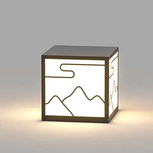 Landscape Line Silhouette Solar Outdoor Waterproof LED Garden Lawn Light - Image 7