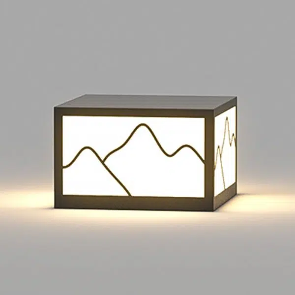 Landscape Line Silhouette Solar Outdoor Waterproof LED Garden Lawn Light - Image 6