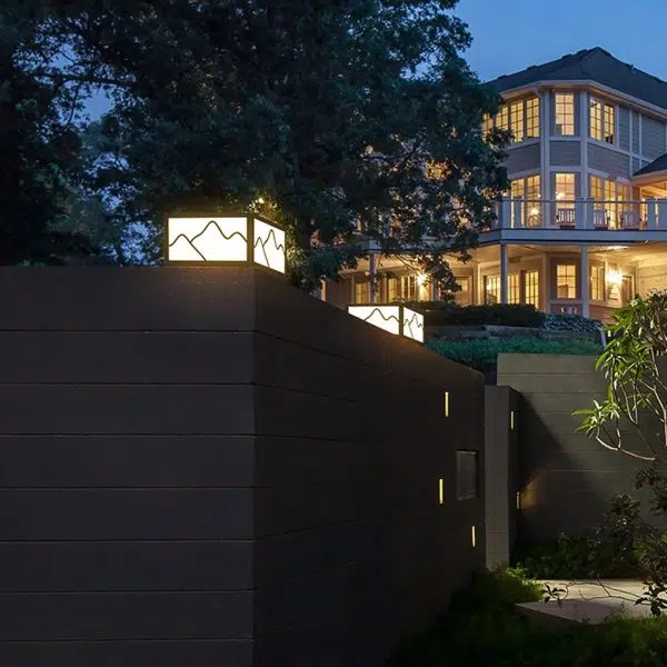 Landscape Line Silhouette Solar Outdoor Waterproof LED Garden Lawn Light - Image 5