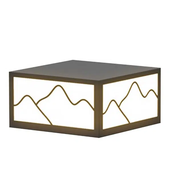 Landscape Line Silhouette Solar Outdoor Waterproof LED Garden Lawn Light - Image 8