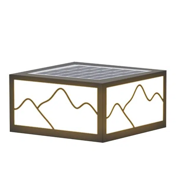 Landscape Line Silhouette Solar Outdoor Waterproof LED Garden Lawn Light - Image 9