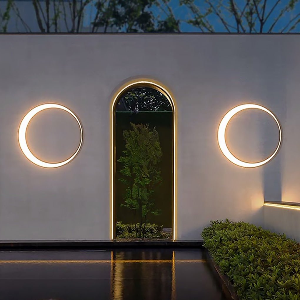 minimalist-creative-outdoor-round-moon-led-waterproof-exterior-wall-sconces-577023.jpg Circular Moon Led Waterproof Ip65 Modern Outdoor Wall Lights Wall Lamp - Image 1