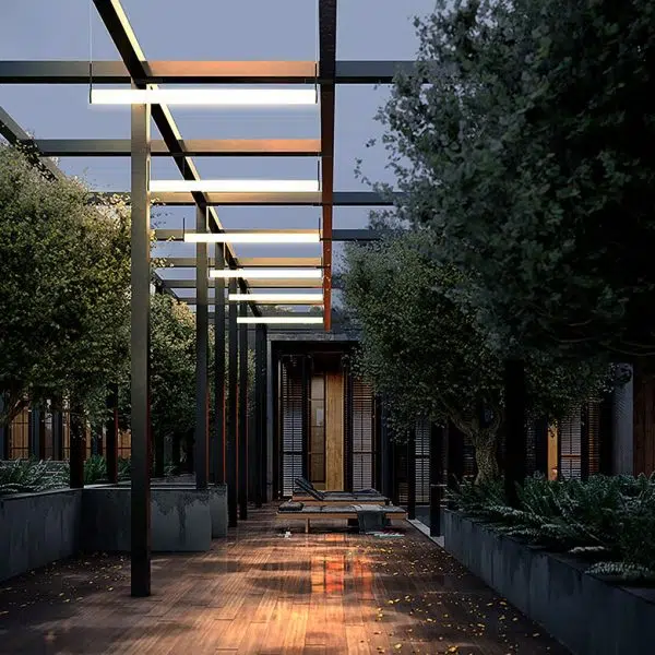 Minimalist Waterproof Outdoor LED Chandelier Landscape Decorative Lighting for Courtyard Aisle - Image 3