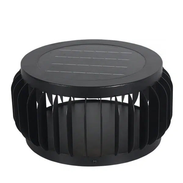 Modern Outdoor Waterproof Solar Three-color Dimming LED Garden Lamp Post Light - Image 8