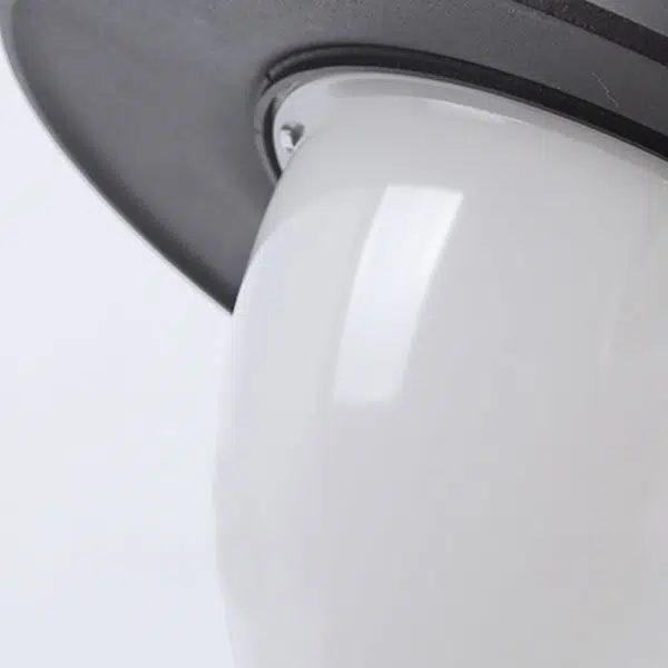 Minimalist Nordic Arc Arm LED Lawn Lamp Durable Outdoor Post Lighting - Image 6