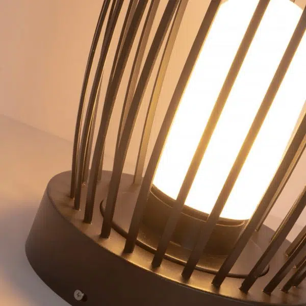 Industrial Courtyard Waterproof Caged LED Floor Lamp - Image 17