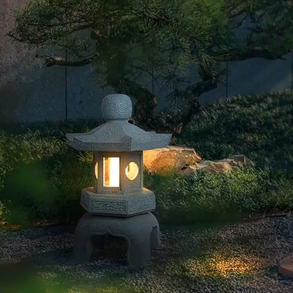 Outdoor Garden Waterproof Landscape Lighting Decorative Imitation Stone Tower Light - Image 4