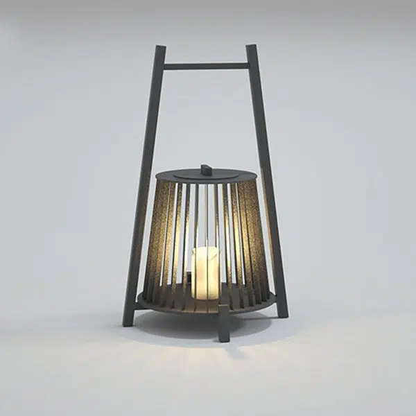 Outdoor Grid Imitation Candle-shaped Lantern Waterproof LED Landscape Lighting - Image 7