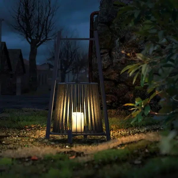 Outdoor Grid Imitation Candle-shaped Lantern Waterproof LED Landscape Lighting - Image 2
