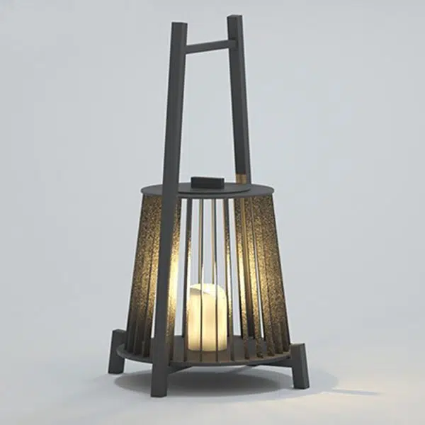 Outdoor Grid Imitation Candle-shaped Lantern Waterproof LED Landscape Lighting - Image 6