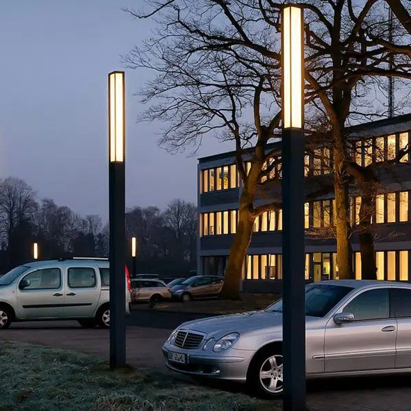 Classic LED Tall Bollard Lights Sleek, Weatherproof Path and Street Lighting - Image 4