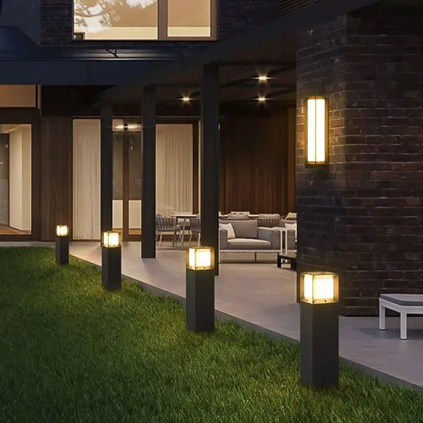 Classic LED Tall Bollard Lights Sleek, Weatherproof Path and Street Lighting - Image 6