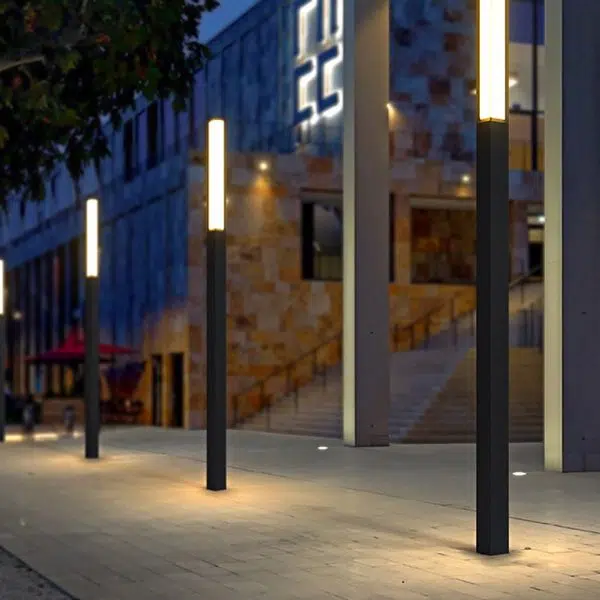 Classic LED Tall Bollard Lights Sleek, Weatherproof Path and Street Lighting - Image 3