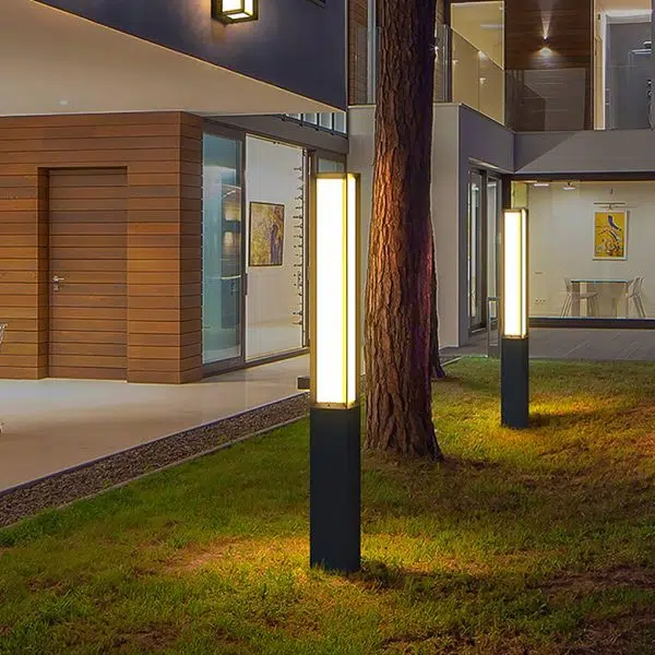 Classic LED Tall Bollard Lights Sleek, Weatherproof Path and Street Lighting - Image 2