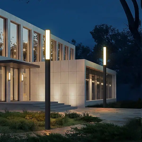 Classic LED Tall Bollard Lights Sleek, Weatherproof Path and Street Lighting - Image 5