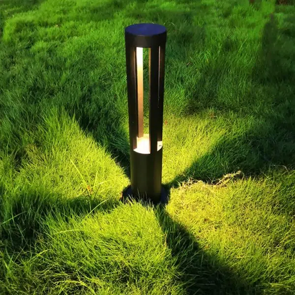 Modern Radiance Four-Emitting Black Outdoor LED Pathway Light - Image 7