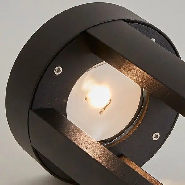 Modern Radiance Four-Emitting Black Outdoor LED Pathway Light - Image 13