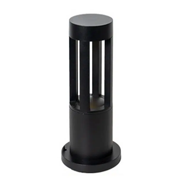 Modern Radiance Four-Emitting Black Outdoor LED Pathway Light - Image 10