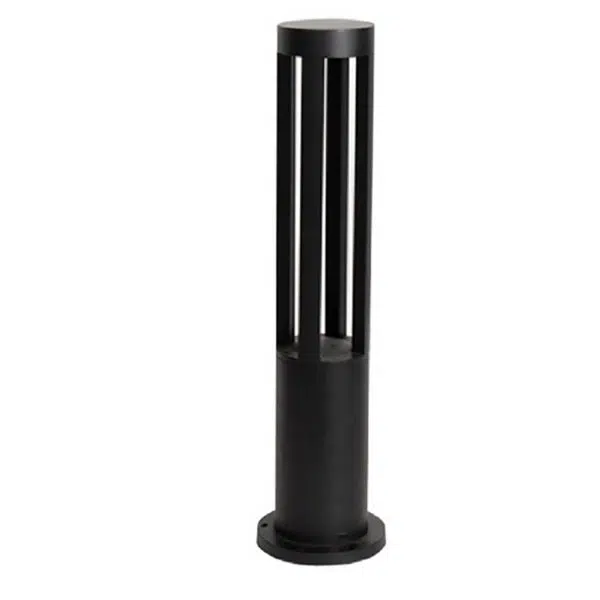 Modern Radiance Four-Emitting Black Outdoor LED Pathway Light - Image 11