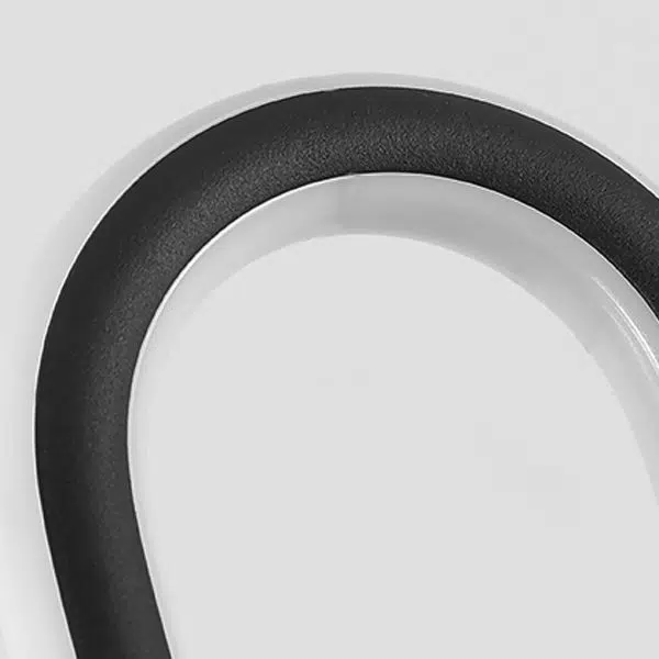 Sleek Black Oval Ring LED Solar Lights Modern Outdoor Minimalist Design - Image 17