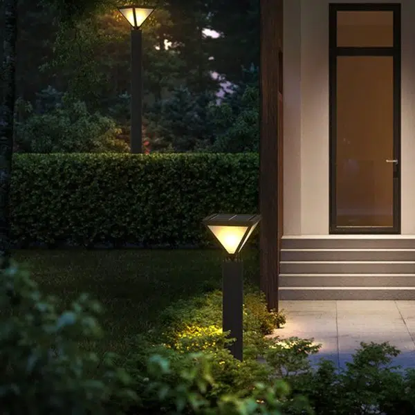 Waterproof LED Solar Lamp Post Lights Heavy Duty Outdoor Lamp Post - Image 3