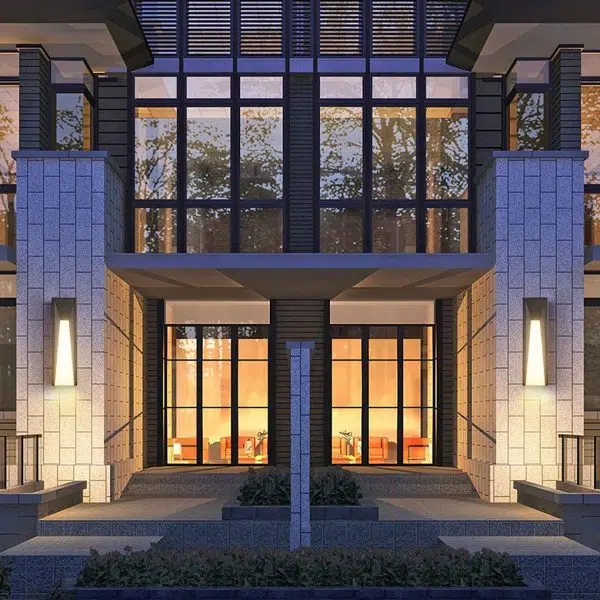 Arched Trapezoid Waterproof Black LED Modern Outdoor Wall Lights Wall Lamp - Image 6