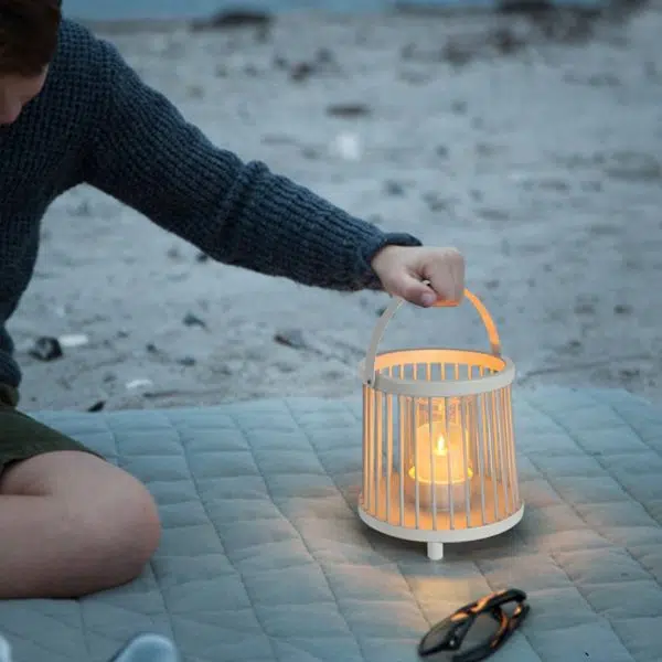 Outdoor Waterproof Garden Light Rechargeable Portable Cage Landscape Lighting with US Plug - Image 2