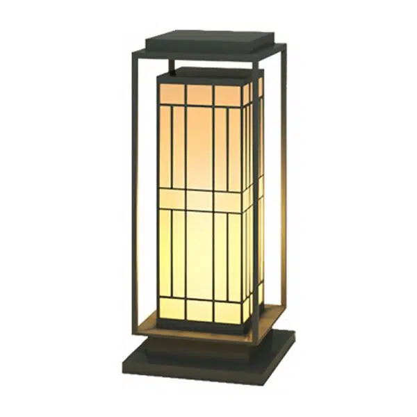 Asian Inspired Solar Path Lantern Elegant Retro LED Decor for Outdoor Spaces - Image 5