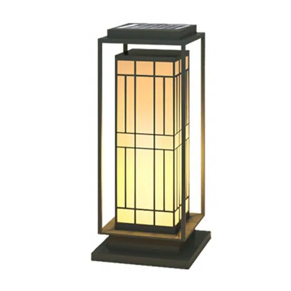 Asian Inspired Solar Path Lantern Elegant Retro LED Decor for Outdoor Spaces - Image 6