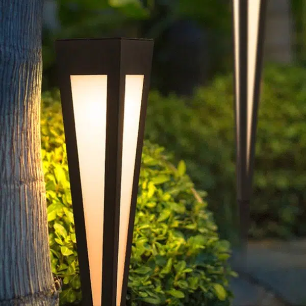 Square Conical LED Waterproof RGB Solar Lights Outdoor Pathway Lights - Image 11